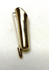 Vintage Metal Stick Pin Corsage Boutonniere Flower Holder Lapel Gold 2" long