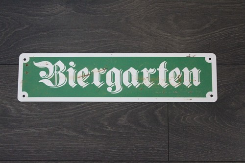 Biergarten tin sign bier - tin,