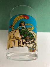 Ancien Verre à moutarde TINTIN Tournesol 7 boules de cristal Lombard 1974