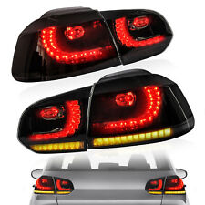 VLAND FULL LED feux arrières fumés Pour VW Golf MK6 2010-2014 Avec Clignotants