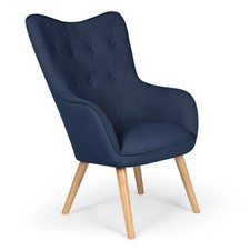 Fauteuil Scandinave "Aimee" 67cm Bleu
