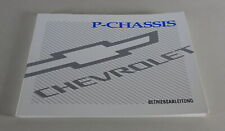 Operating Instructions Chevrolet P-Chassis RV / Motorhome Stand 1998