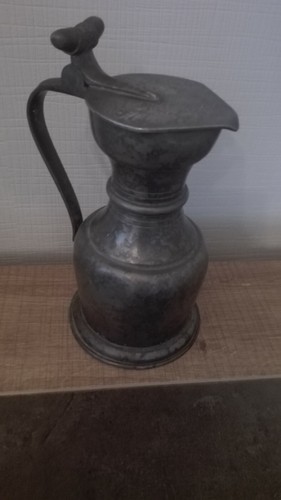 Ancien pichet étain - , rame