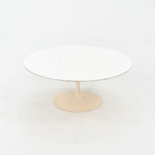 1974 Eero Saarinen for Knoll 36 inch Round Coffee Table with White Laminate Top