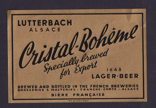 Antique alcohol label - antique, france