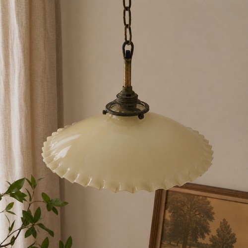 Suspension vintage verre - suspension,
