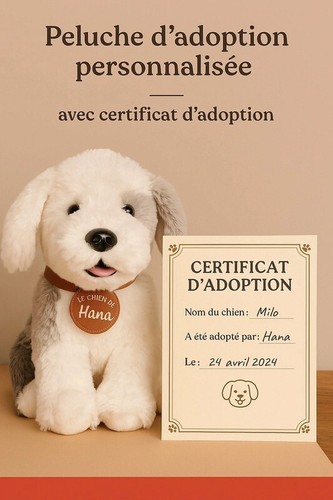 Peluche chien toute mimi