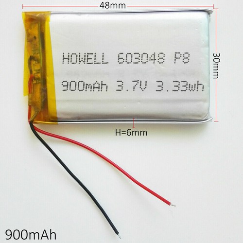 900 mah 603048 lipo - v,