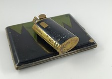 Dandy Briquet essence vintage étui à cigarettes alpacca Art Déco métal émaillé