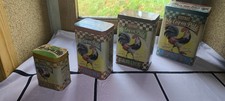  Lot 4 Boîtes Métal Natives