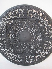 Vieux buderus Modèle 5001 Fonte Assiette Murale Tableau Neptune