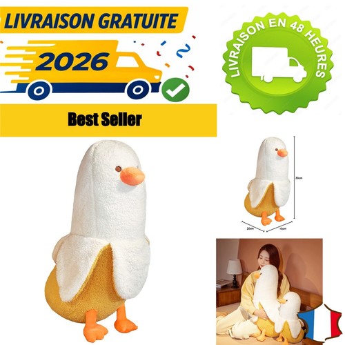 Peluche canard kawaii 30cm - peluche,
