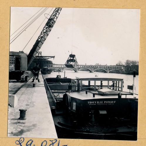Paris 1950 la seine - paris, c.