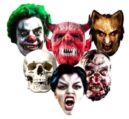 Halloween carte visage - carte, fête