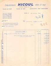 1952 LEATHER HEELS WOODEN HEELS BUTTRESSES FOR ETS NICOUL PER SHOES