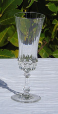 Val Saint Lambert   Flûte à champagne en cristal taillé modèle Senlis Haut 19 cm