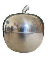 Seau A Glaçons glace forme Pomme métal vintage décoration rétro 70s