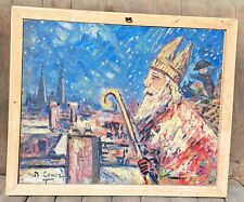 TABLEAU DOUBLE FACE BERNARD COWEZ SUR BOIS CADRE SYCOMORE NOMBREUSES RÉFÉRENCES 