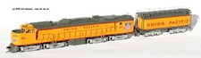 Athearn H0 88667 - Turbine Veranda GE Avec Tender Union Pacific #65, NEUF & OVP