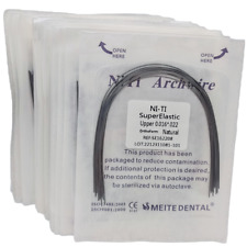 Dental Orthodontic Arch Wire Super Elastic Niti Round Rectangular Natural Form