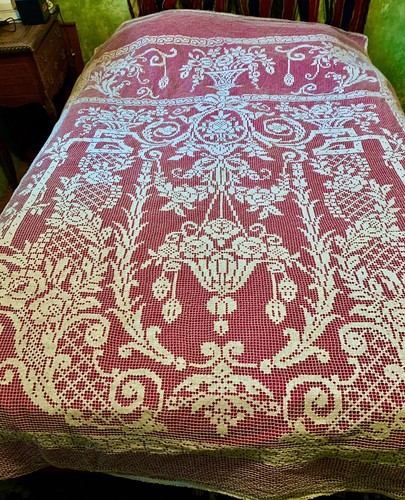 Textile ancien dessus - textile, de