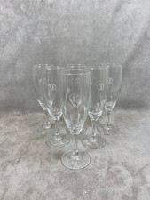 6 Vintage Joseph Perrier Glass Champagne Flutes