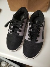 Heelys Boys Skate shoes size 1 with wheel tool, blanks, and box