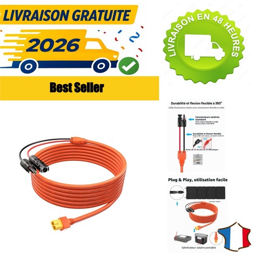 Câble extension solaire m - solaire, 3