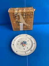 Plat de servisse terre cuite vintage Provincial Bouquet 1987 JMP STONEWARE TBE