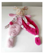 Doudou Plat Poupi Lapin Beige