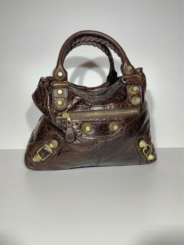Balenciaga brown city bag - brown,
