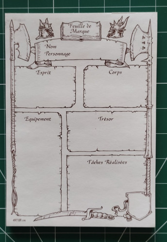 Heroquest feuille de marque - heroquest,