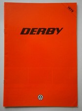 VOLKSWAGEN DERBY orig 1978 1979 UK Mkt Sales Brochure - VW