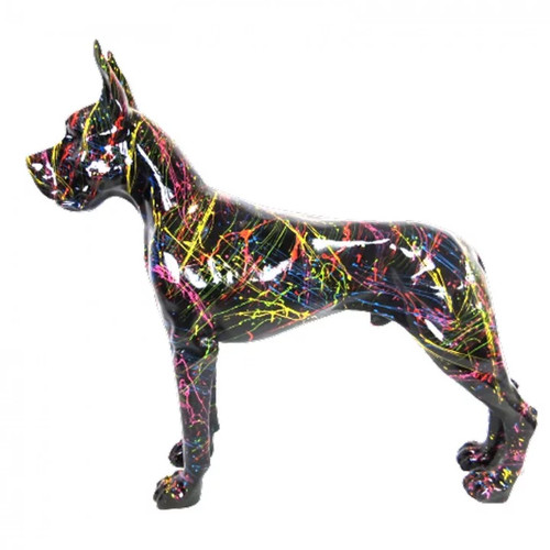 Statue résine chien dogue - statue,