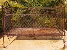 LIT ENFANT POUPÉES FER DECO LIT ANCIEN CHAMBRE CANAPÉ BANQUETTE 16 17 18 19ème