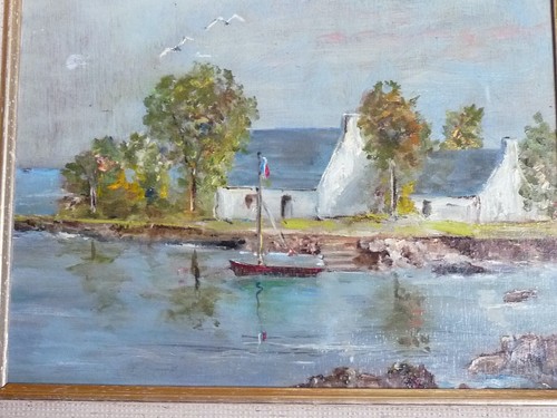 Tableau peinture paysage - peinture,