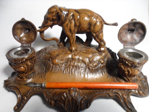 Ancien encrier bureau - ancien,