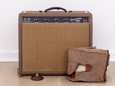 1962 Fender Princeton 6G2-A Brown Panel Vintage Tube Amp w/ Oxford 10K5 & Ftsw