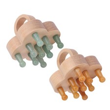 Scalp Massager Wooden Stone
