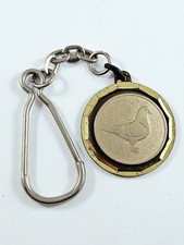 KEYRING - metal medal, PIGEON - Colombophilia - vintage 2000s