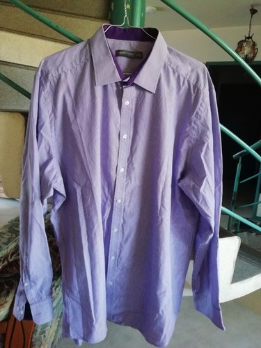 Chemise violet rayures - chemise,