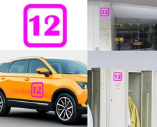 NUMÉRO 12, Autocollant Vinyle