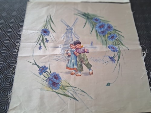 Tissu ancien satin - -, décor
