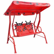 Siège Balançoire pour Enfants Rouge Balançoire à Siège pour Enfants vidaXL