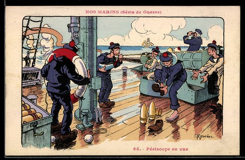 Carte postale artiste - carte, henri
