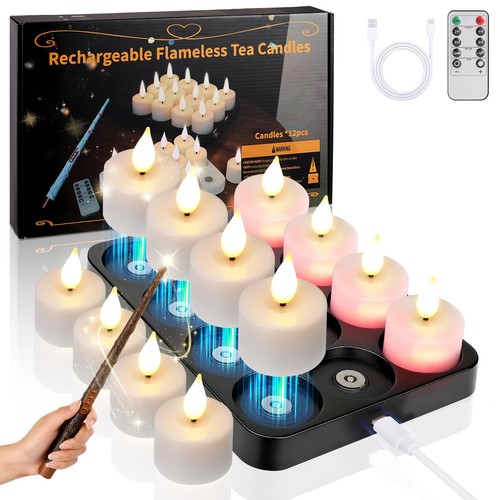 Bougie chauffe plat led - plat,