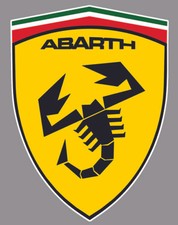 ABARTH sticker vinyle laminé