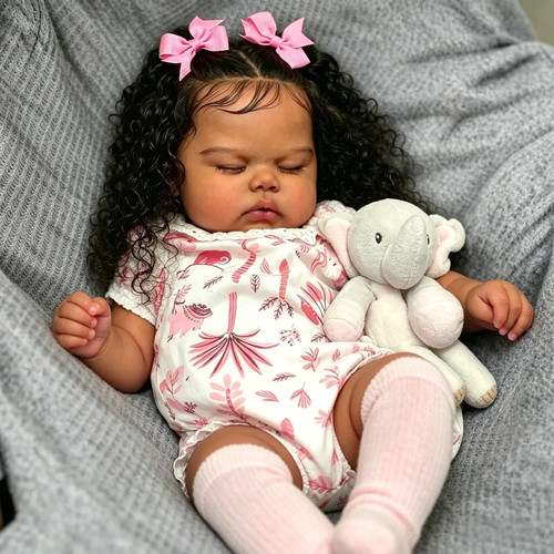 Anano black reborn baby - black,