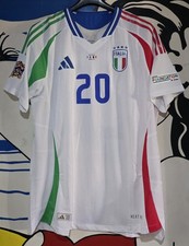 ITALY BELGIUM MATCH WORN L NATIONS LEAGUE JUVENTUS CHANGASO JERSEY 