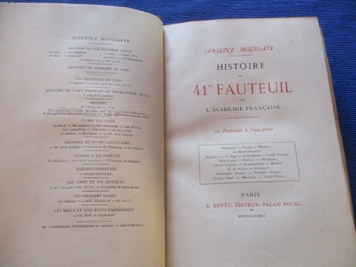 Houssaye histoire du - du, 41me
